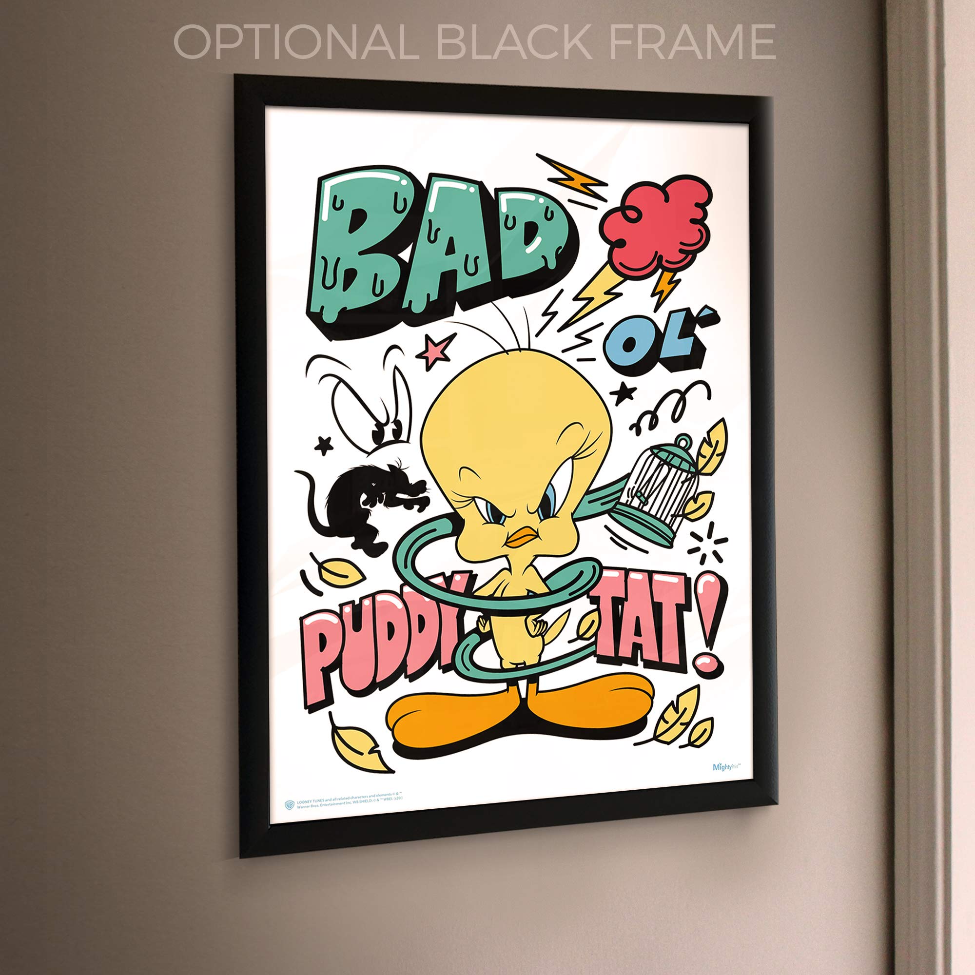 Amazon.com: MIGHTYPRINT Looney Tunes – Tweety Bird – Bad Ol' Puddy